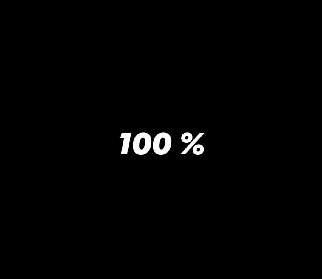 100 percent